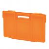 กล่องพลาสติกของชุด LaQ Express กล่องสีส้ม สวยสดใส เก็บรักษาได้สะดวก 