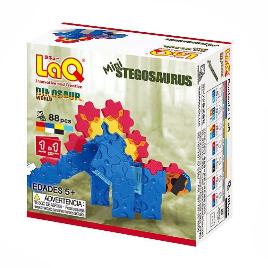 LaQ Mini Stegosaurus ลาคิว ชุด ไดโนเสาร์ มินิ สเตโกซอรัส กล่องสีน้ำเงิน 2
