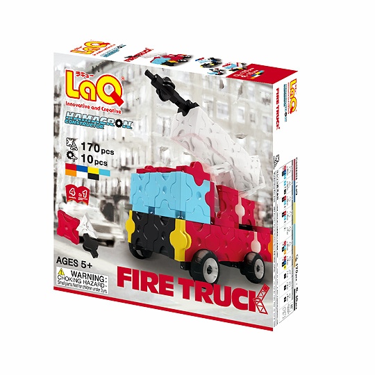 LaQ Hamacron Fire Truck ลาคิว ชุดฮามาครอน ชุดรถดับเพลิง กล่องสีแดง