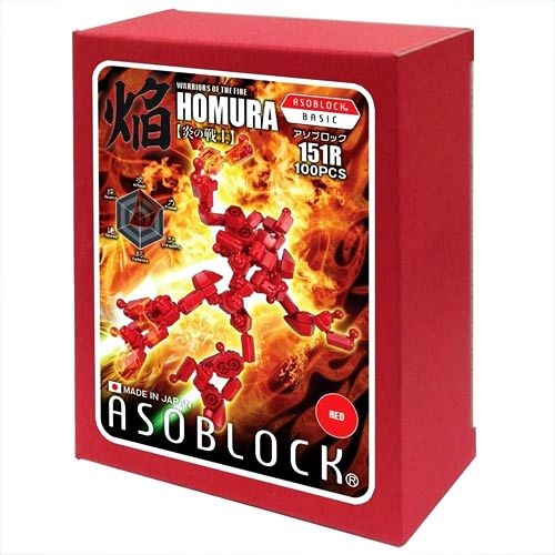 อโซบล็อค หุ่นยนต์ สีแดง Asoblock 151R ของเล่น ตัวต่อ เสริมพัฒนาการ เสริมทักษะ ญี่ปุ่น IQ EQ