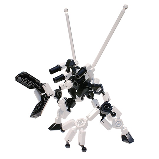 หุ่นยนต์สีดำ Asoblock 15MA Hunter Robot อโซบล็อค ของเล่นเสริมพัฒนาการจากญี่ปุ่น