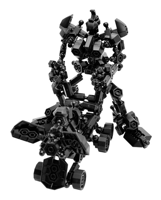 Black Robot Asoblock 301K Freestyle หุ่นยนต์ สีดำ อโซบล็อค