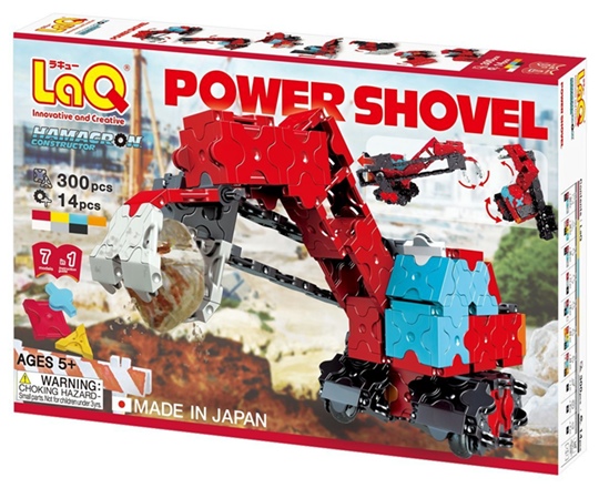 ตัวต่อลาคิว ชุด Power Shovel ชุดรถตักดินสีแดง จากญี่ปุ่น