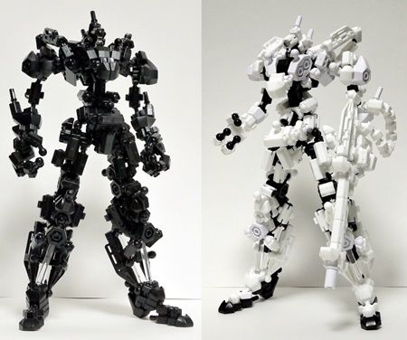 Asoblock Robot หุ่นยนต์ อโซบล็อค สีขาว สีดำ ของเล่น เสริมพัฒนาการเด็ก จากญี่ปุ่น
