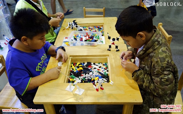 ลาคิว ฮายาชิเวิลด์ อโซบล็อค จิเอโบะ KidsCovery 2016 ของเล่น ญี่ปุ่น ตัวต่อเสริมทักษะ